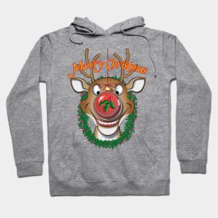 Merry Red Nose Bulb Hoodie